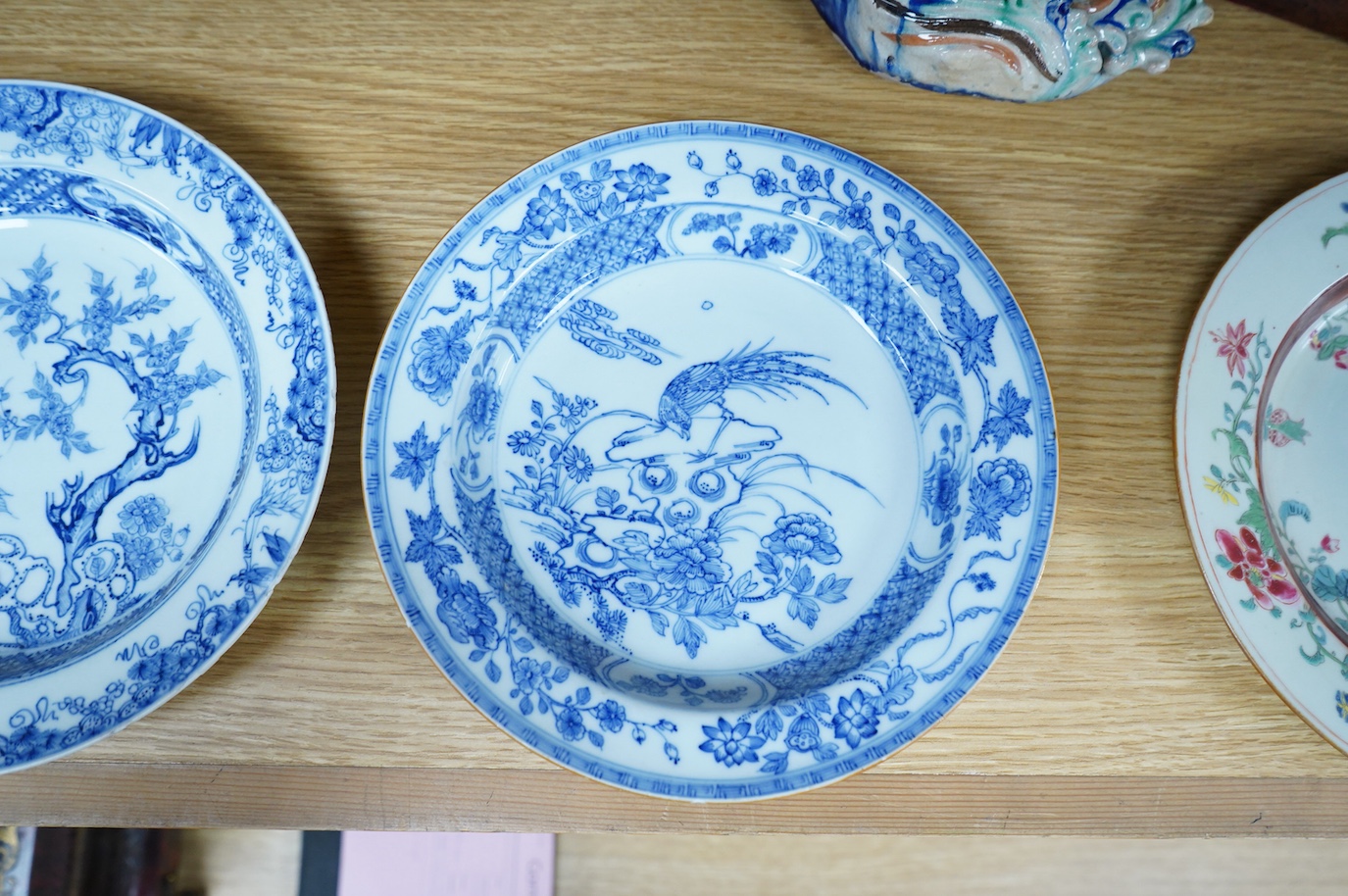 Two Chinese blue and white plates, Yongzheng, 22cm